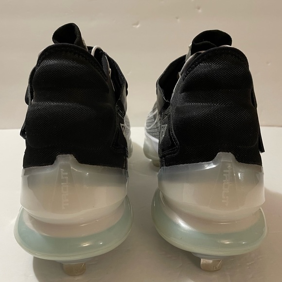 Nike Force Zoom Trout 7 White/Black Metal Baseball Cleats Size 9 - Picture 5 of 8